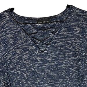 Lane Bryant Woman's Long Sleeve‎ Sweater Shirt Blue Size 18/20